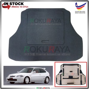Honda Civic EK Hatchback 2Door SO3 Custom Fit 15mm Rear Bonnet Spare Tyre Tire Tayar Cover Back Hard Board Papan (Carpet Wrapped)
